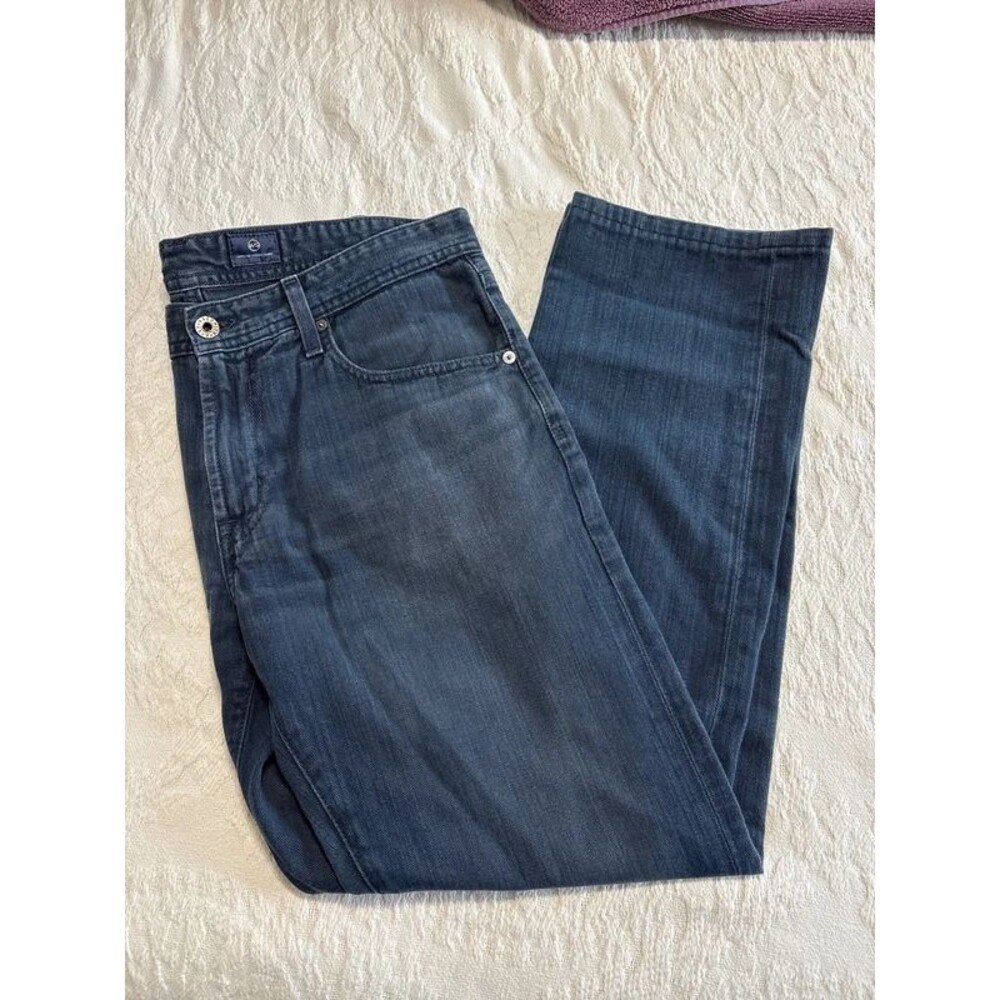AG The Matchbox Slim Straight Jeans Dark Wash sz 34 R